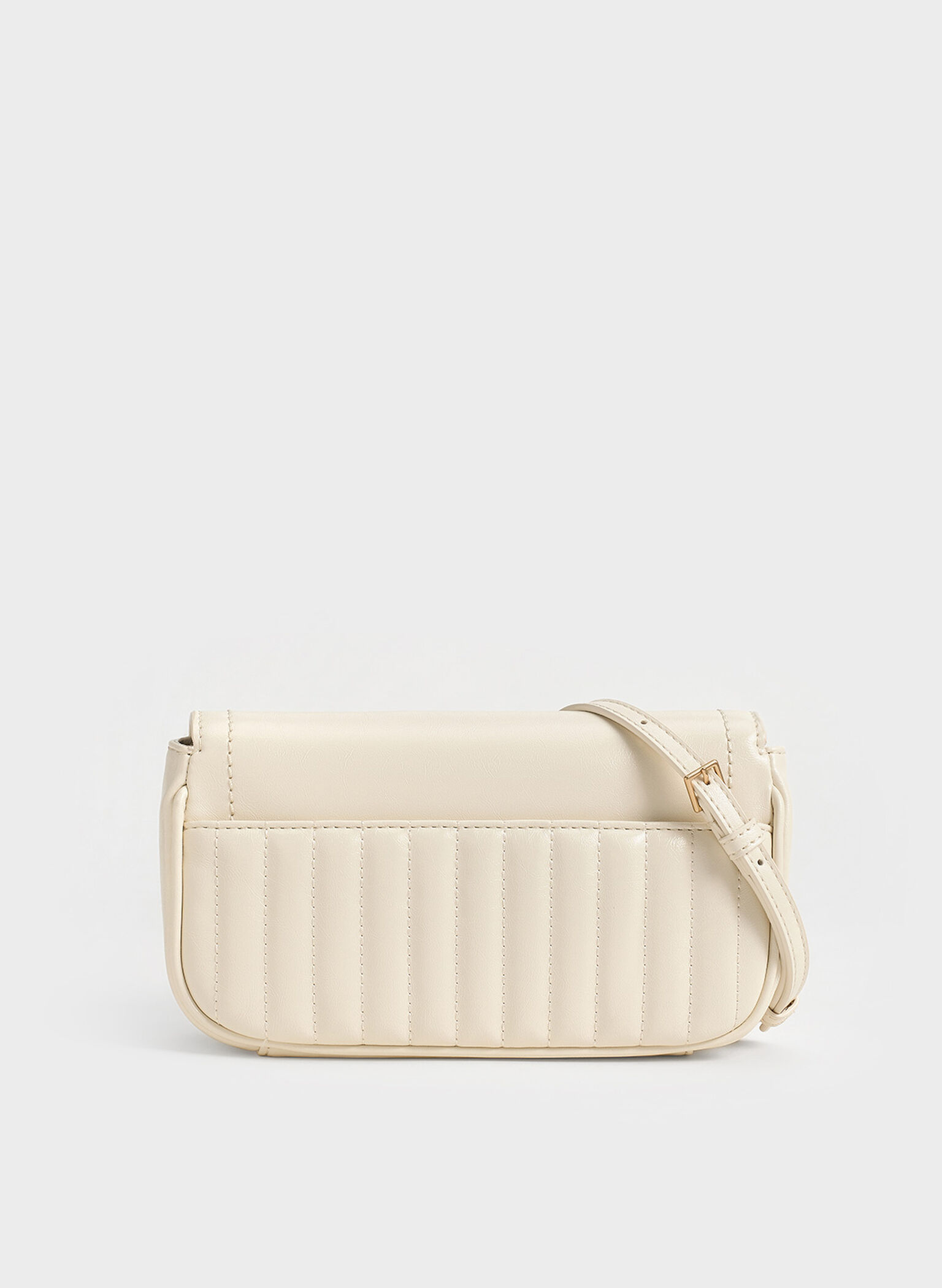 Mini bolso Donna de efecto arrugado, Crema, hi-res