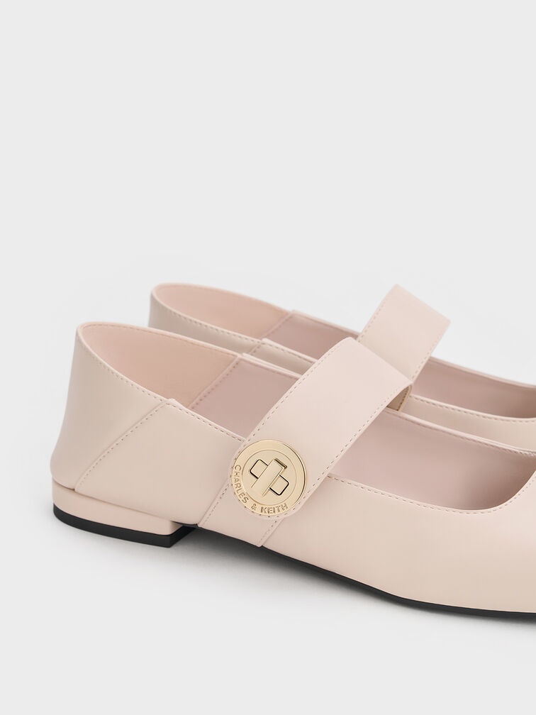 Zapatos planos Yara Mary Jane, Crema, hi-res
