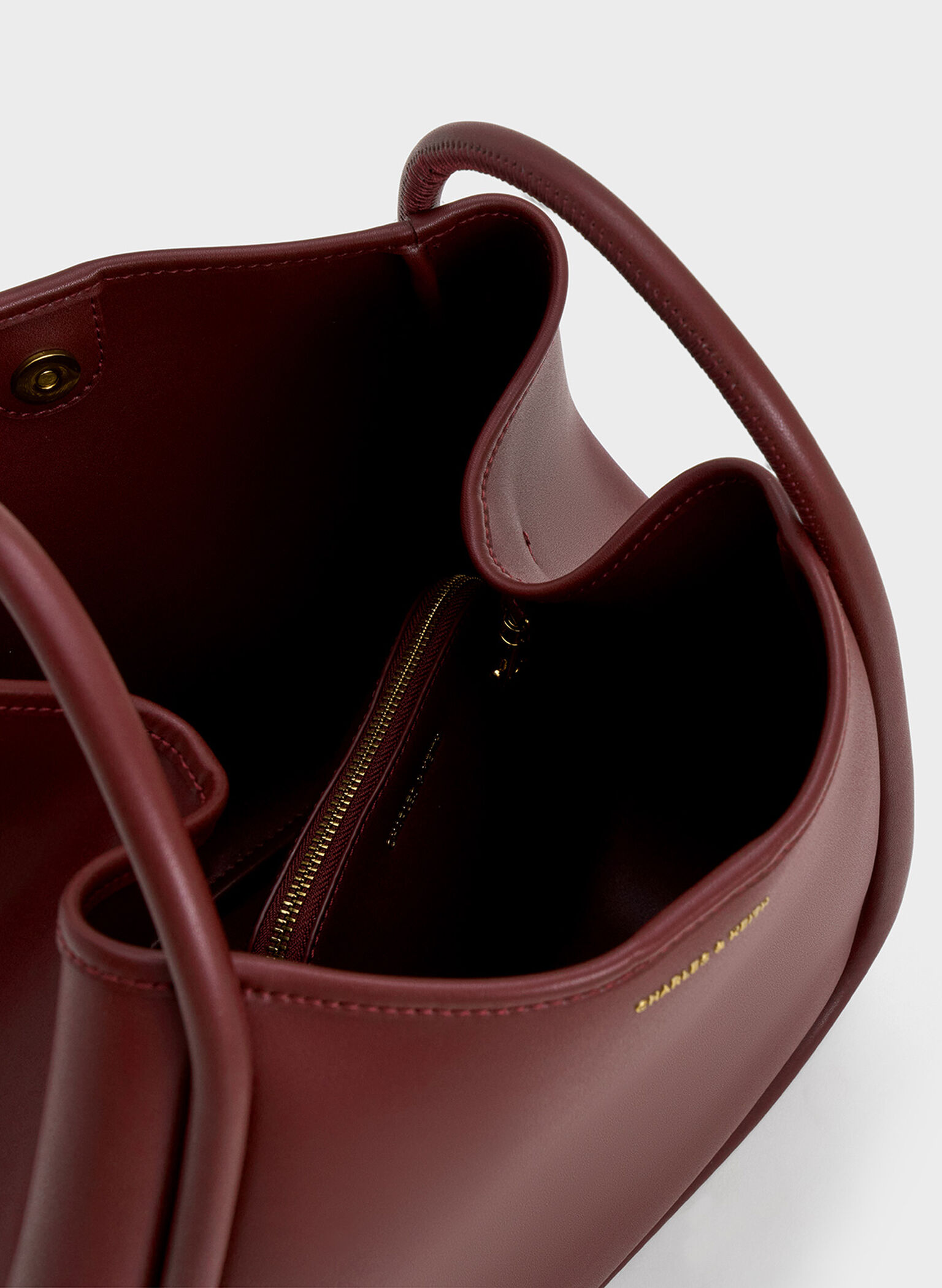 Bolso tote holgado tubular Lyla, Ciruela de mora, hi-res