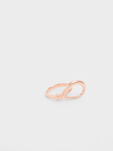 Knotted Ring, Rose Gold, hi-res