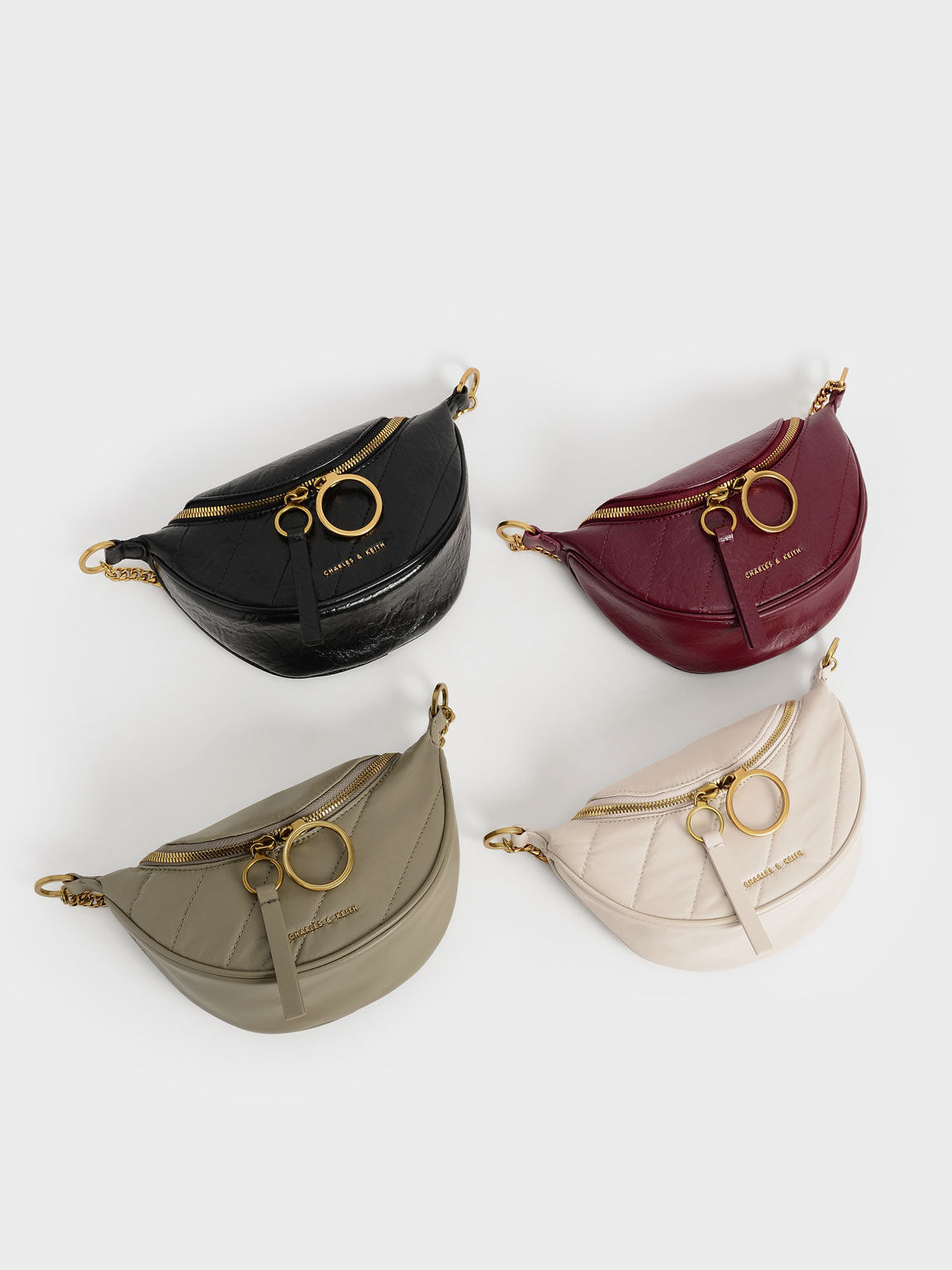 Charles and keith new arrivals wrinkled bucket bag