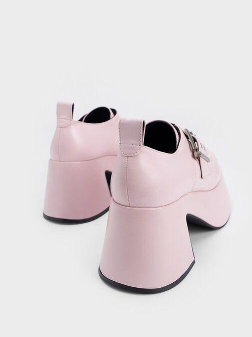 Mocasines de Plataforma Rubina con Hebilla, Rosa pálido, hi-res