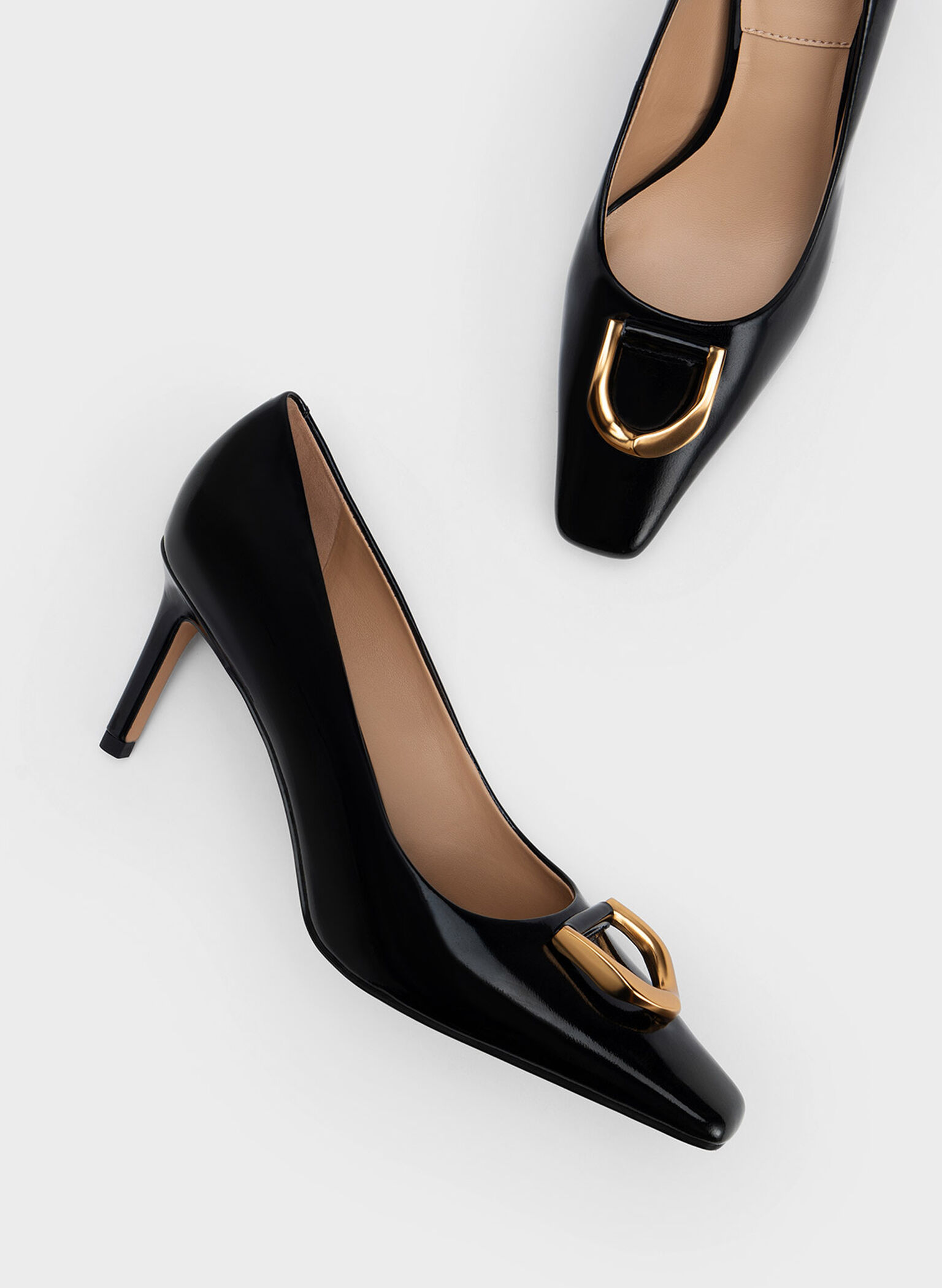 Zapatos de Tacón Gabine de Charol, Negro, hi-res