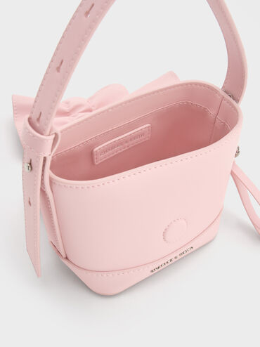 Kadee Ruched Mini Bag, Cotton Candy Pink, hi-res