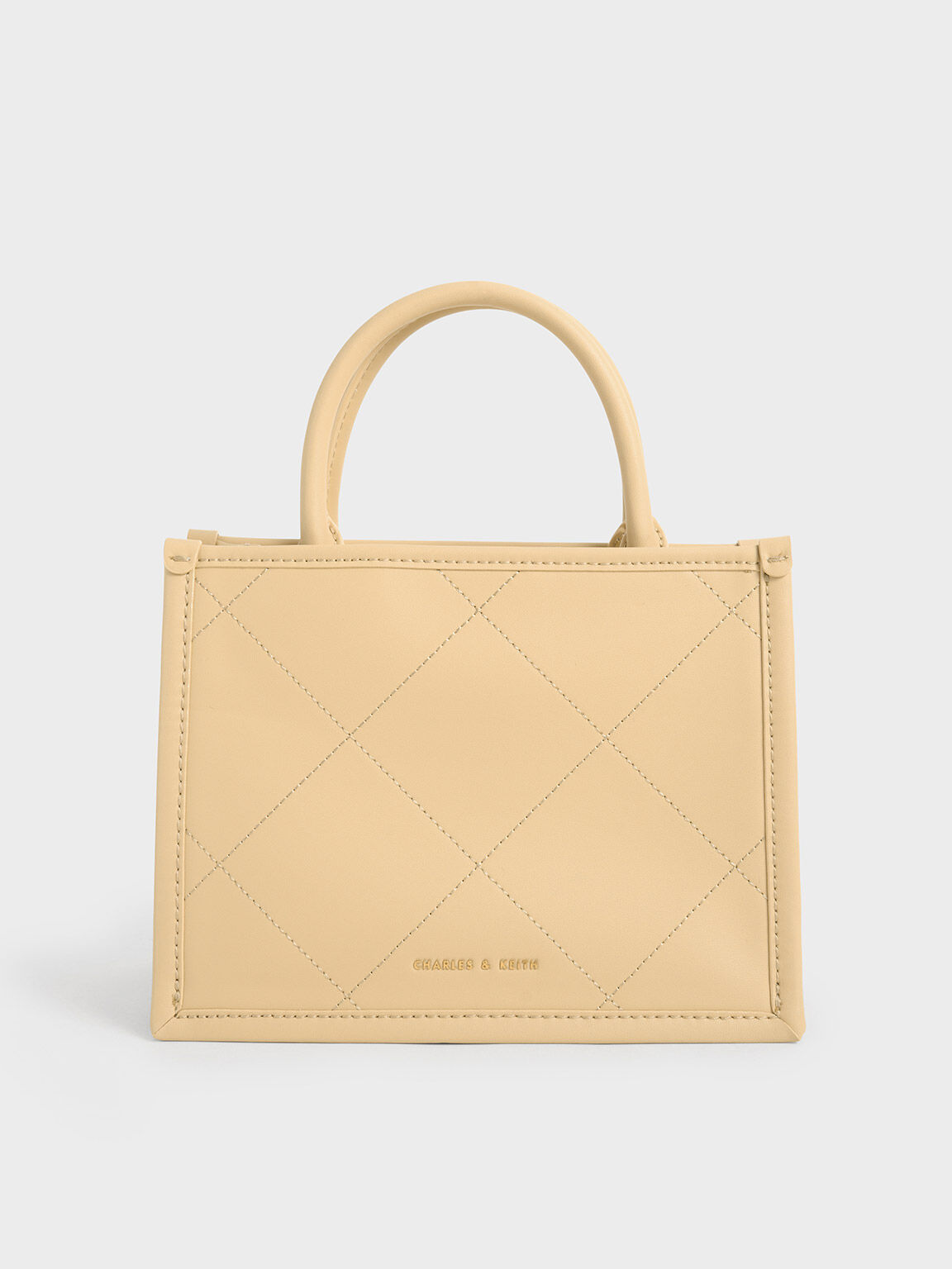 Charles and keith quilted tote sales bag