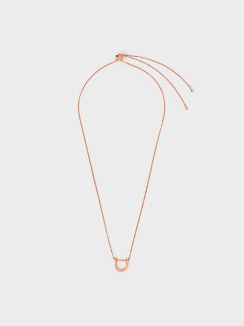 Gabine Necklace, Rose Gold, hi-res