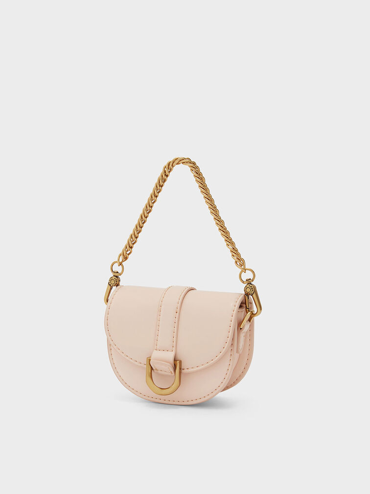 Micro Gabine Saddle Bag, Light Pink, hi-res