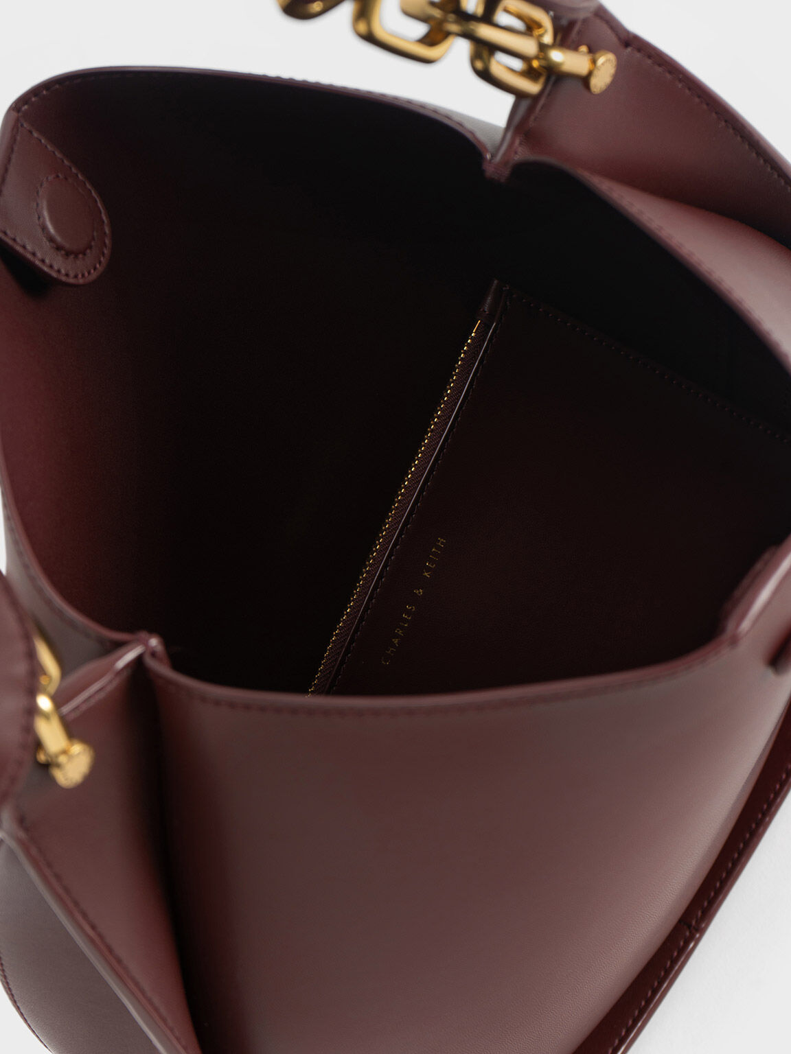 Cleona Braided Handle Shoulder Bag, Dark Chocolate, hi-res