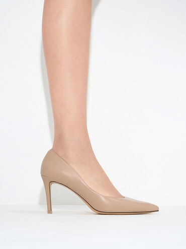 Emmy Pointed Toe Stiletto Pumps, Nude, hi-res