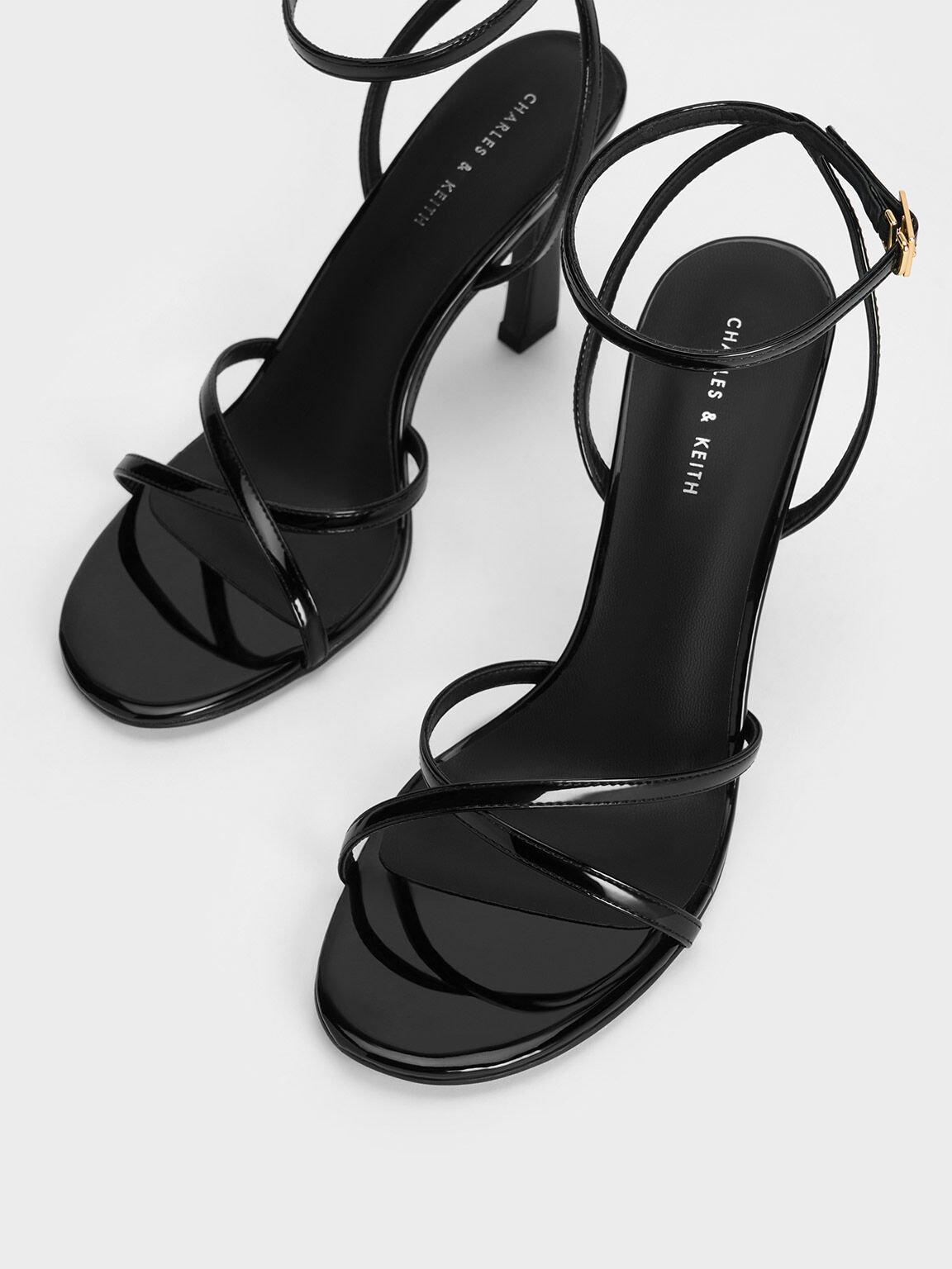 Gray on sale heeled sandals