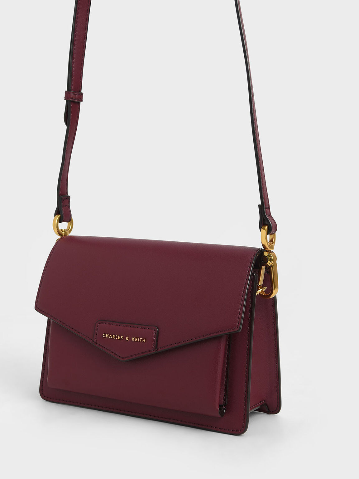 Tiaret Envelope Crossbody Bag, Burgundy, hi-res
