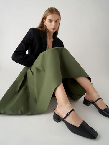 Mary Jane Mules, Black, hi-res