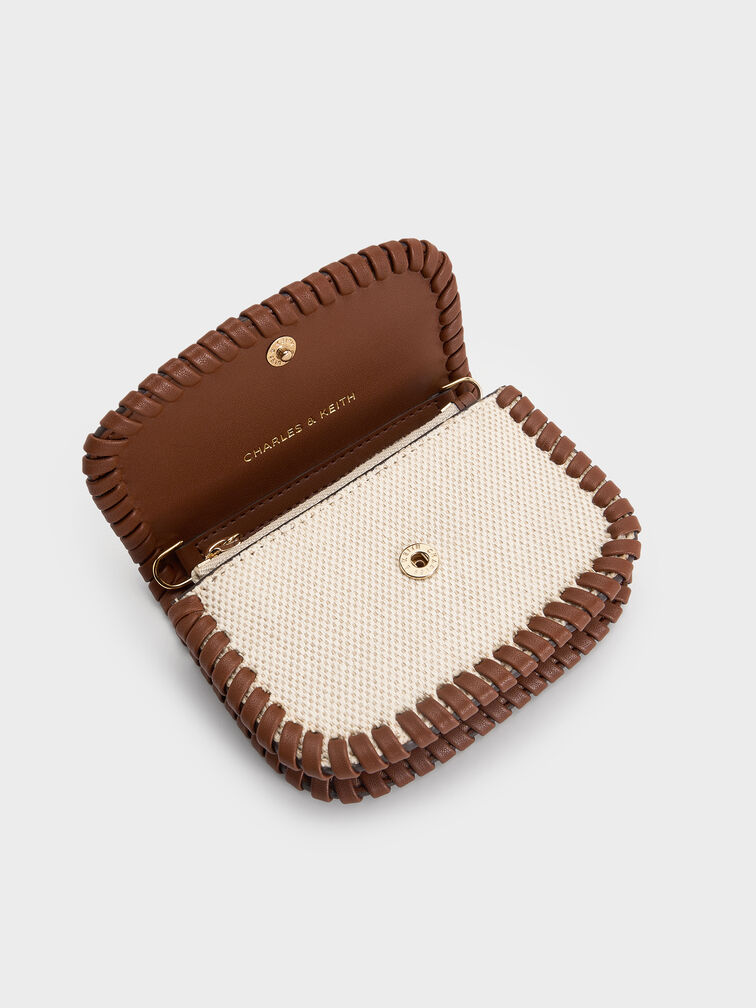 블룸 캔버스 브레이디드 체인-핸들 월렛, 토프 캔버스&nbsp;, hi-res