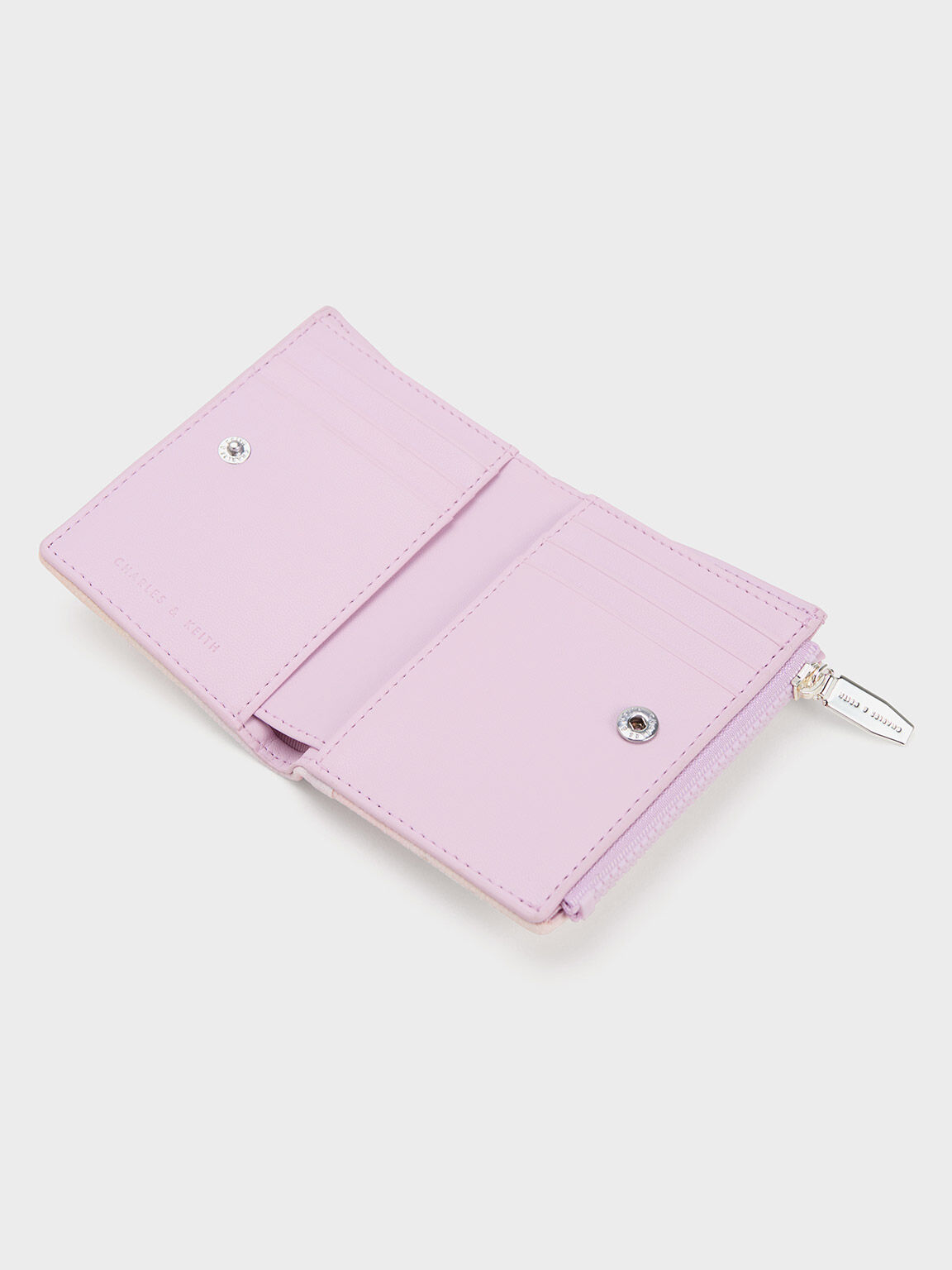 Cayce Holographic Short Wallet, Pearl, hi-res