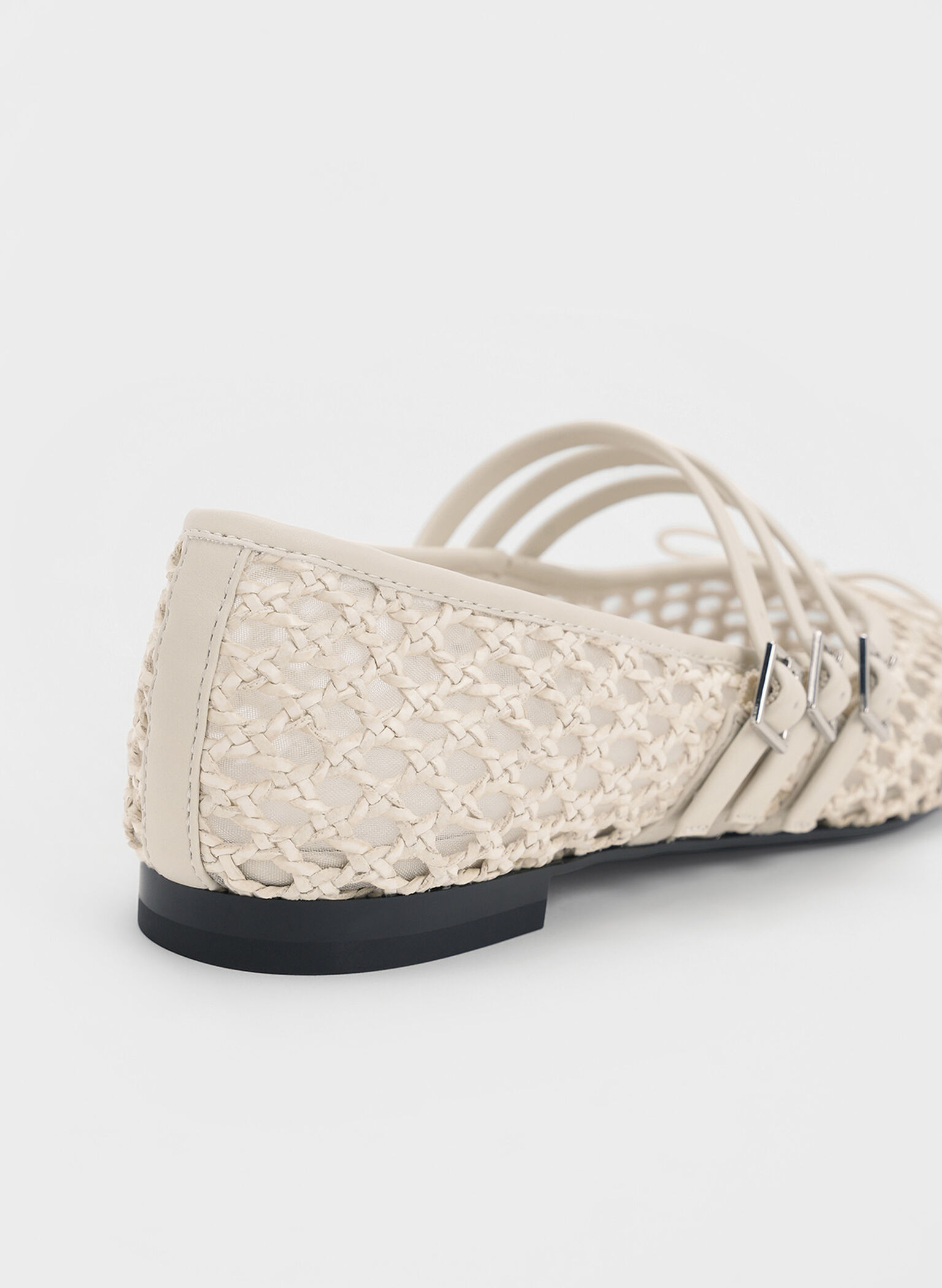 Mary Janes tejidas con tres tiras entrelazadas, Blanco tiza, hi-res