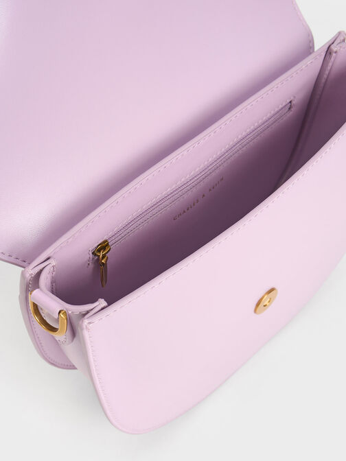 Gabine Saddle Bag, Lilac, hi-res