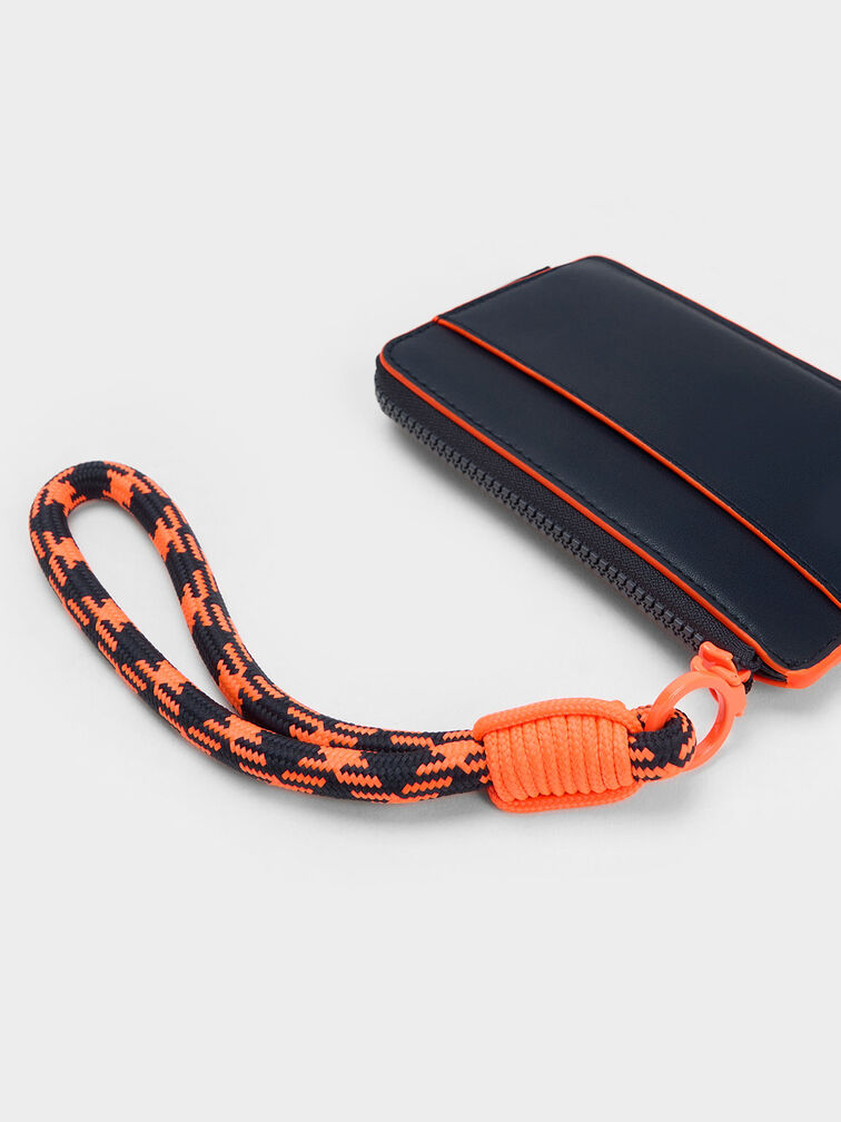 Gwiana Printed Card Holder, Navy, hi-res