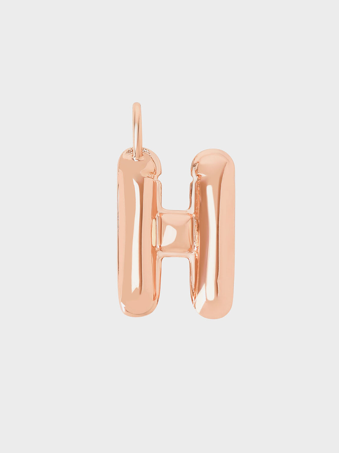 Alphabet 'H' Charm, Rose Gold, hi-res