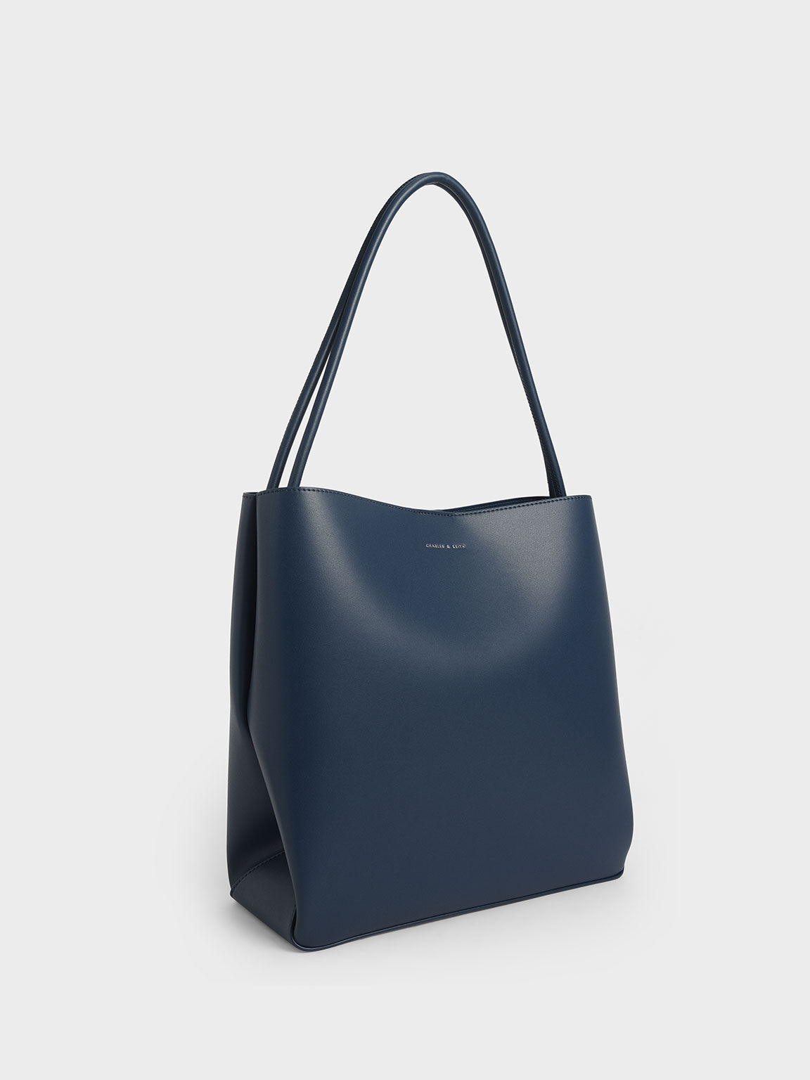 Blue Double Handle Tote Bag - CHARLES & KEITH International