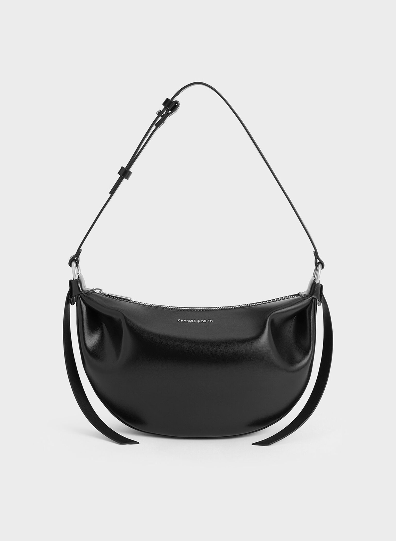 Calla Half-Moon Bag, Noir, hi-res