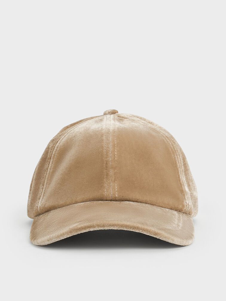 Gorro de terciopelo, Beige, hi-res
