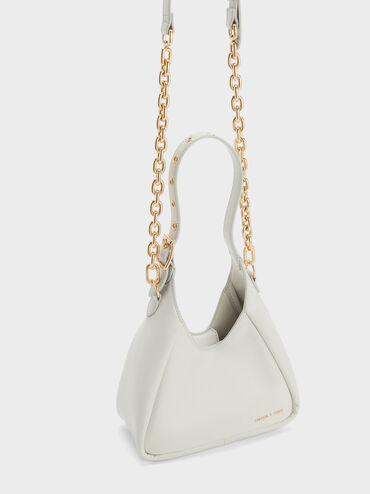 Mini Buzz Hobo Bag, White, hi-res
