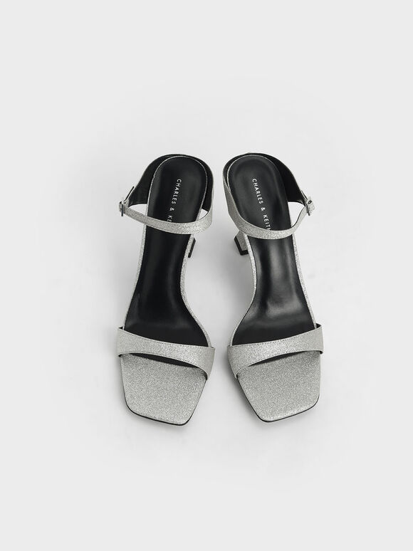 Gianmarco Lorenzi Black Patent Sculptural Sandals | Heels 
