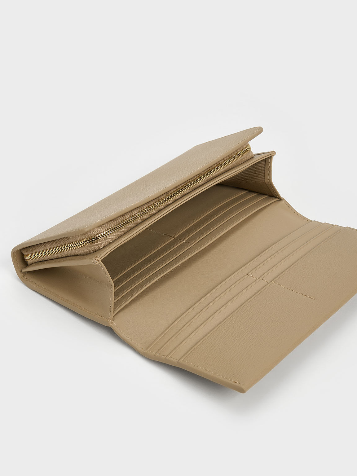 Sand Muriel Front Flap Long Wallet CHARLES KEITH PH