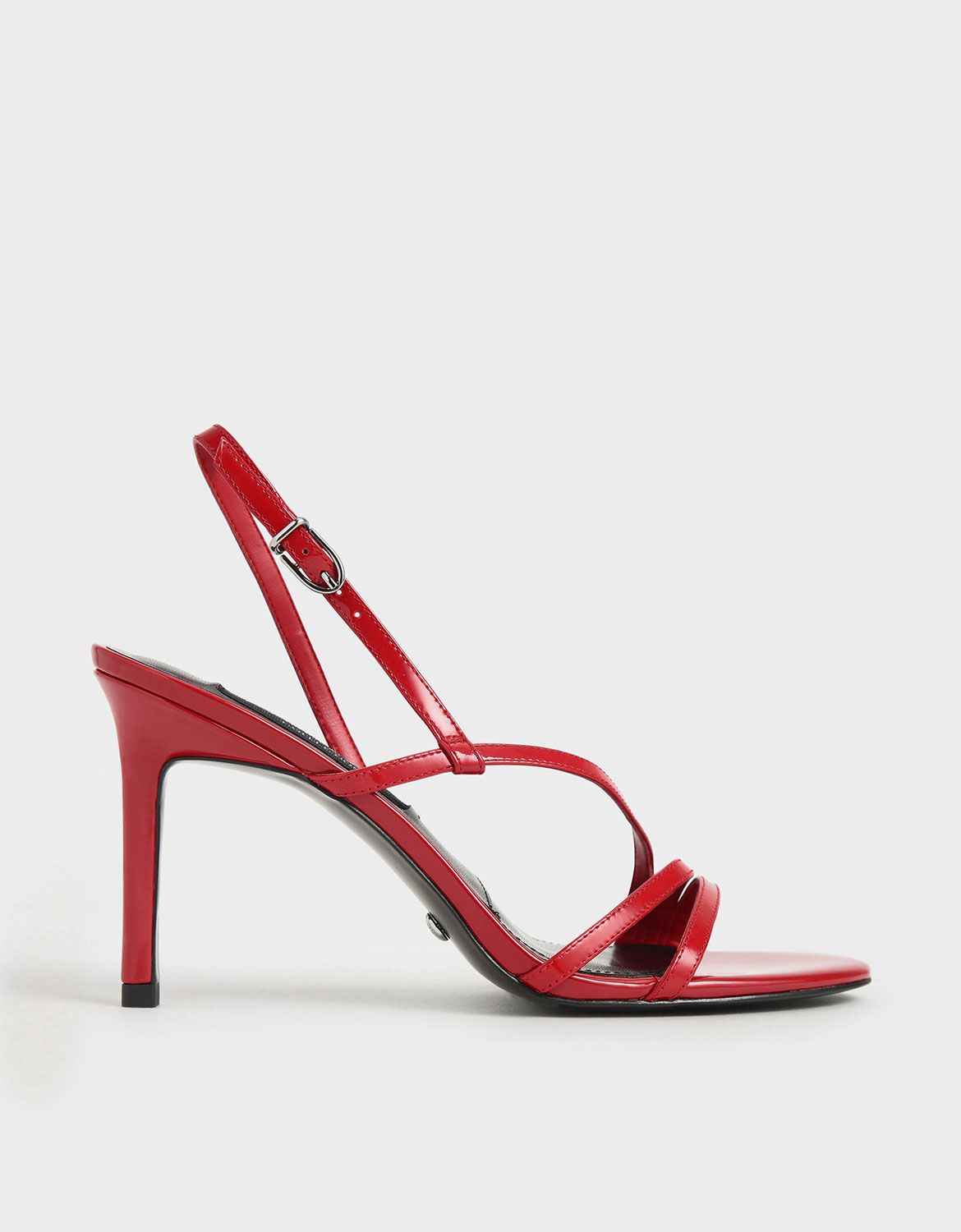 Red Patent Leather Strappy Heeled