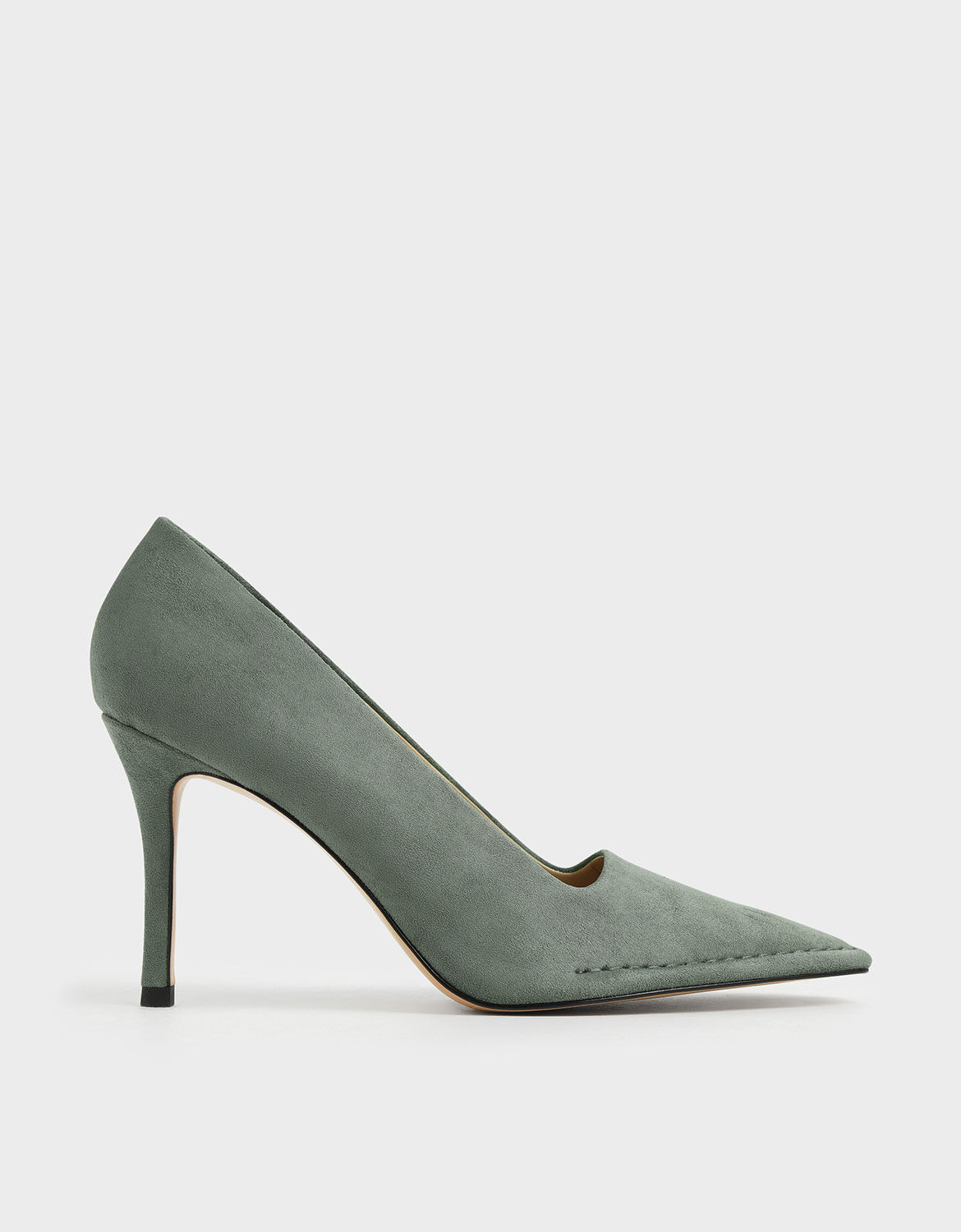 sage green pumps