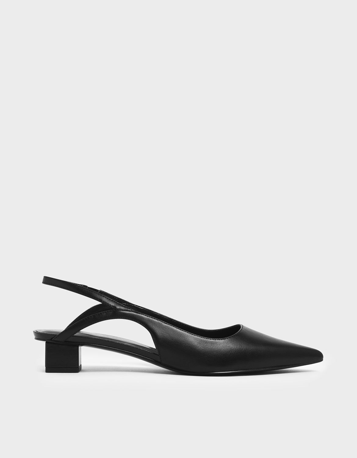 slingback low block heel