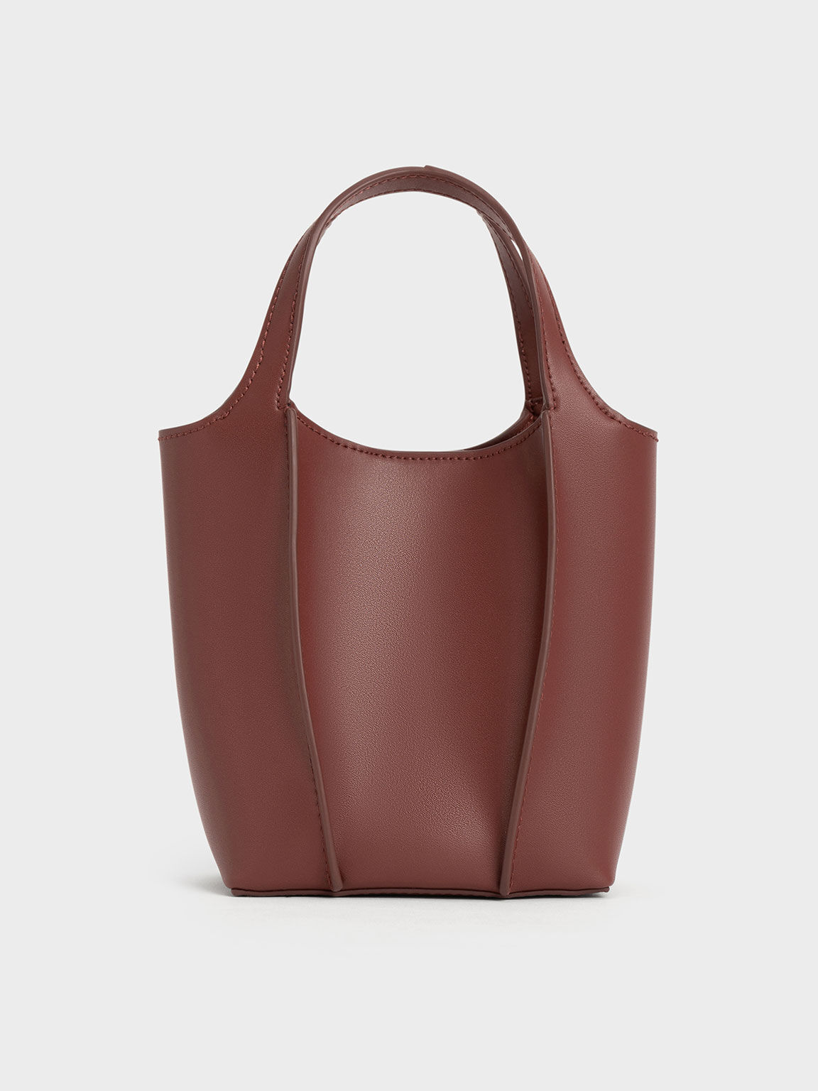 Chocolate brown shop tote bag