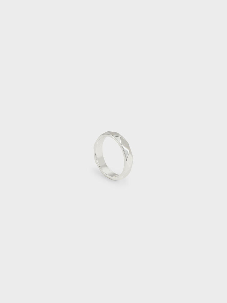 Geometric Ring, Silver, hi-res