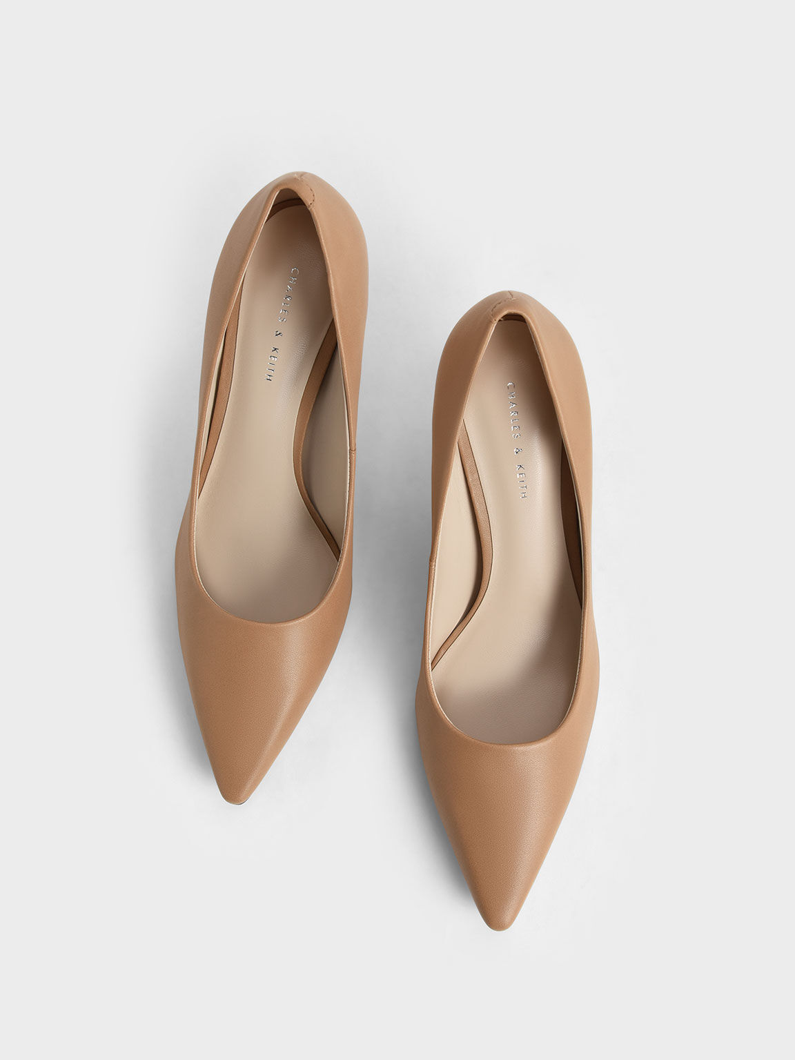 Spool Heel Pumps, Camel, hi-res