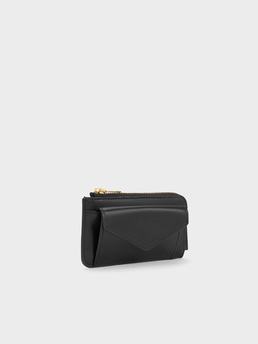 Eudora Envelope Card Holder, Black, hi-res