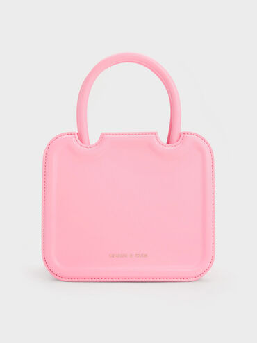 Perline 硬殼手提包, 粉紅色, hi-res