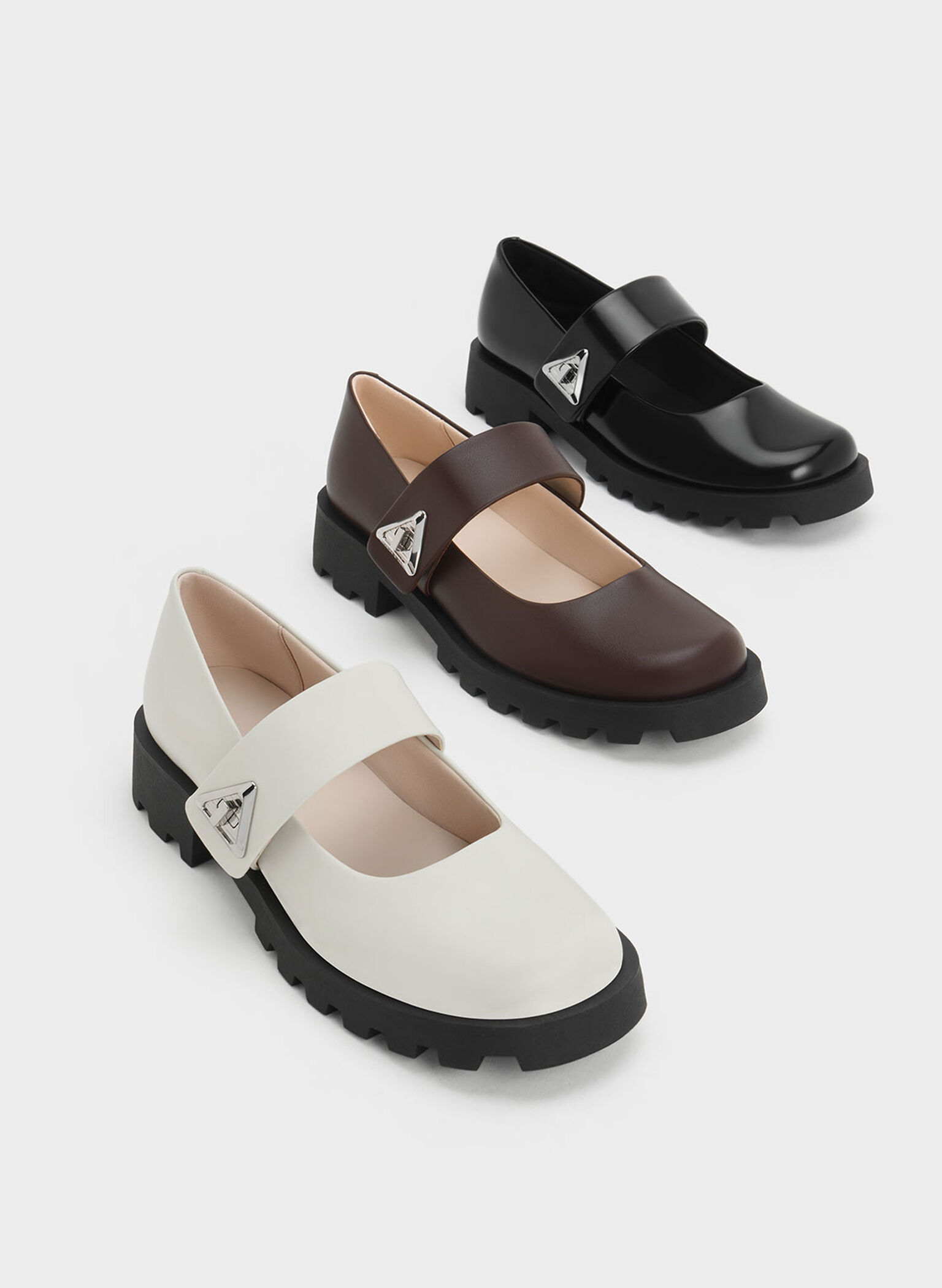 Trice Metallic Accent Mary Janes, Black Box, hi-res