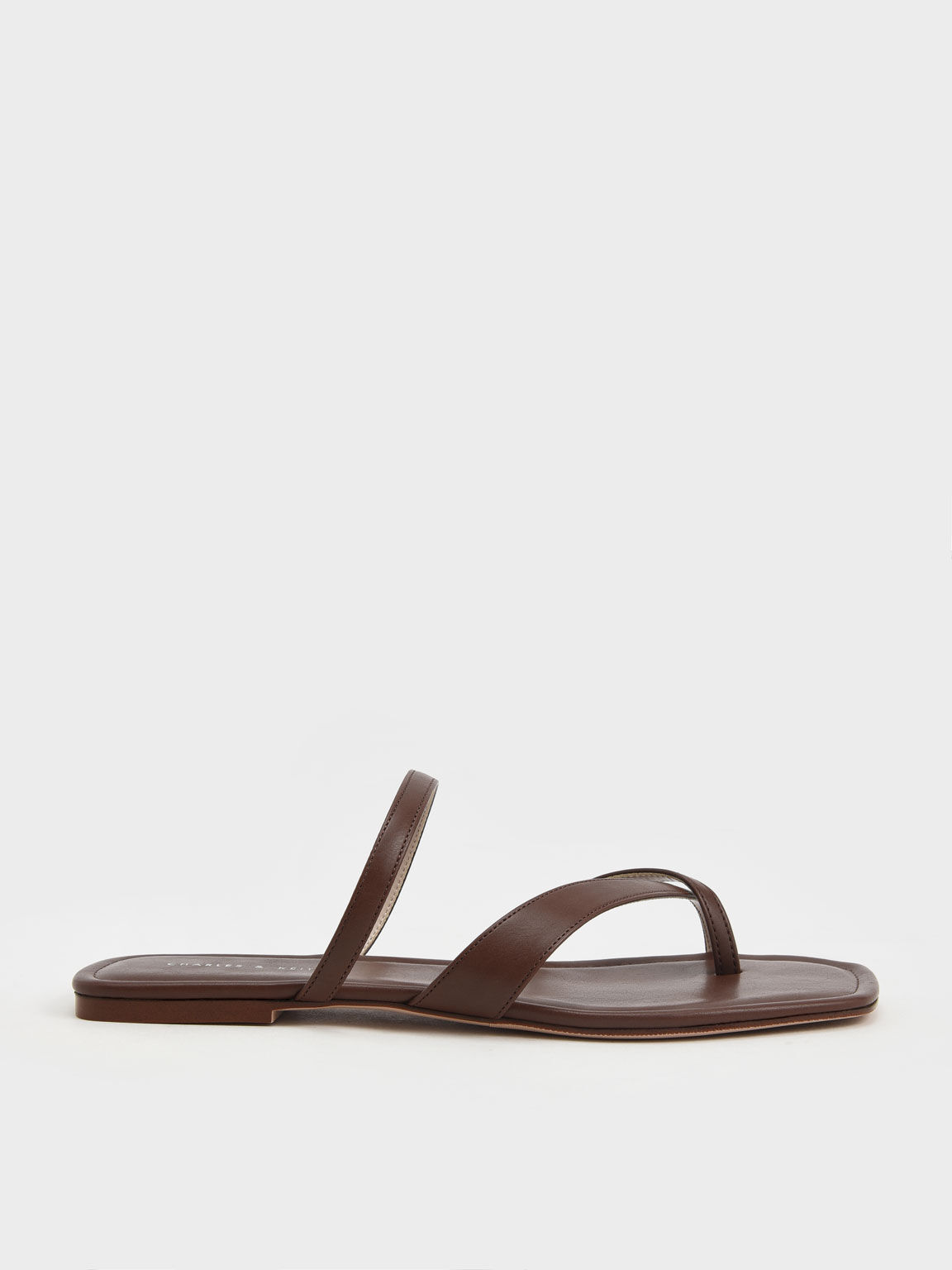 Sandalias con Tira Tipo Anillo, Marrón, hi-res