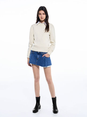 Pull-Tab Chelsea Boots, Black, hi-res