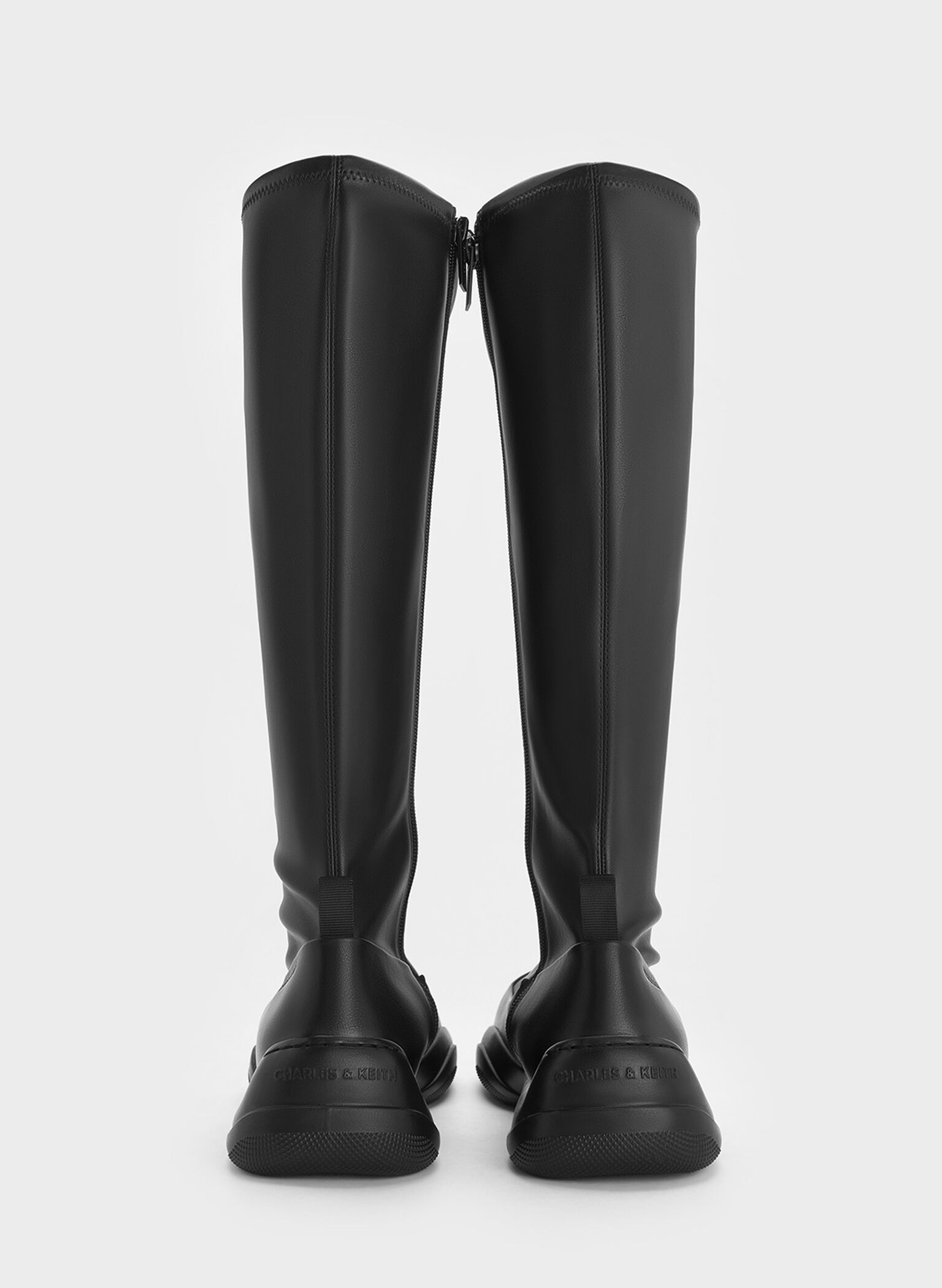 Casey Side-Zip Knee-High Boots, Black, hi-res