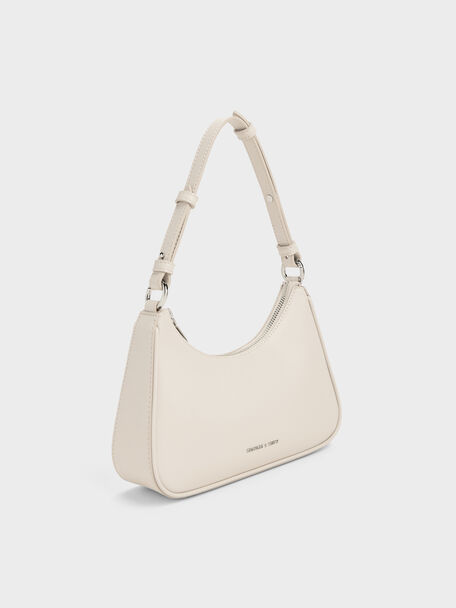 Lane Chain-Strap Shoulder Bag, Shell Grey, hi-res