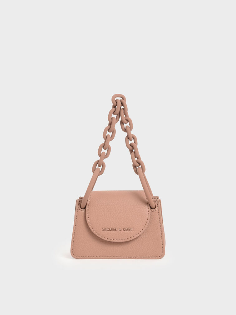 Chunky Chain Handle Mini Bag, Blush, hi-res
