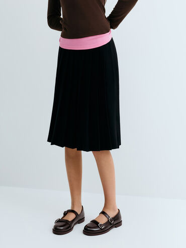 Double-Strap Brogue Mary Janes, Dark Brown, hi-res