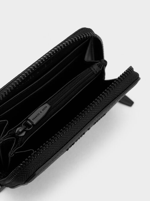 Errya Zip-Around Wallet, Jet Black, hi-res