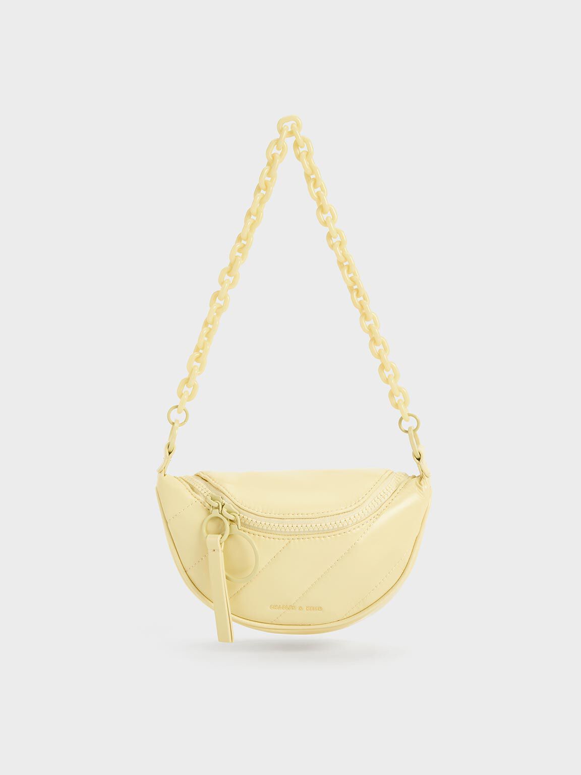 Philomena Glow-In-The-Dark Saddle Bag, Butter, hi-res