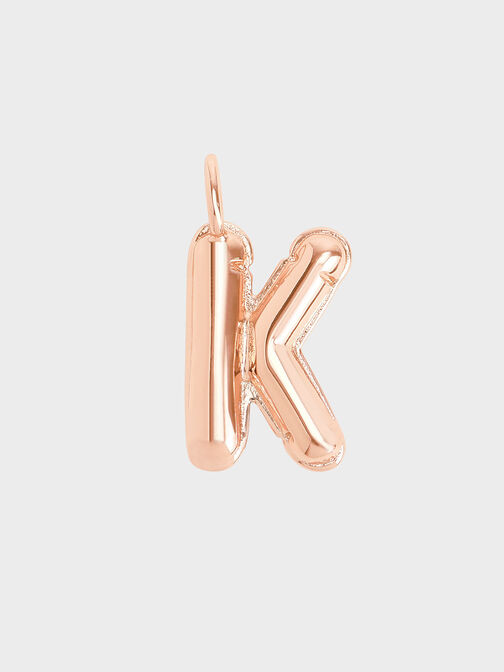 Dije con letra 'K', Oro rosa, hi-res