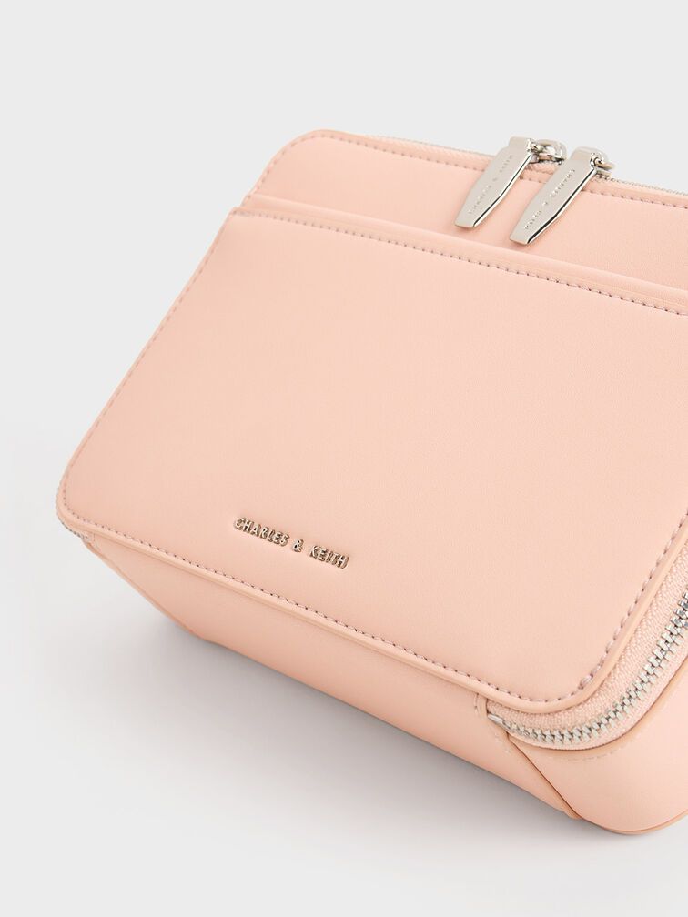 Pink Lock & Key Chain Handle Bag - CHARLES & KEITH US