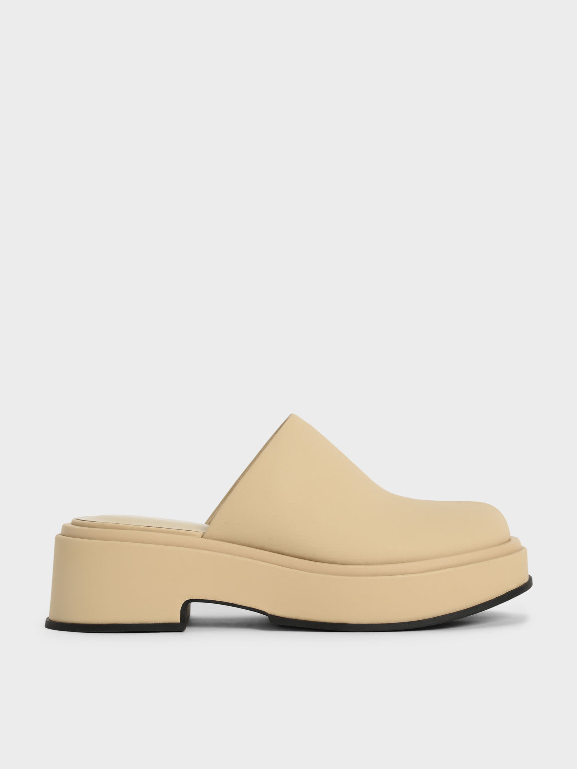 Platform Clogs, Yellow, hi-res
