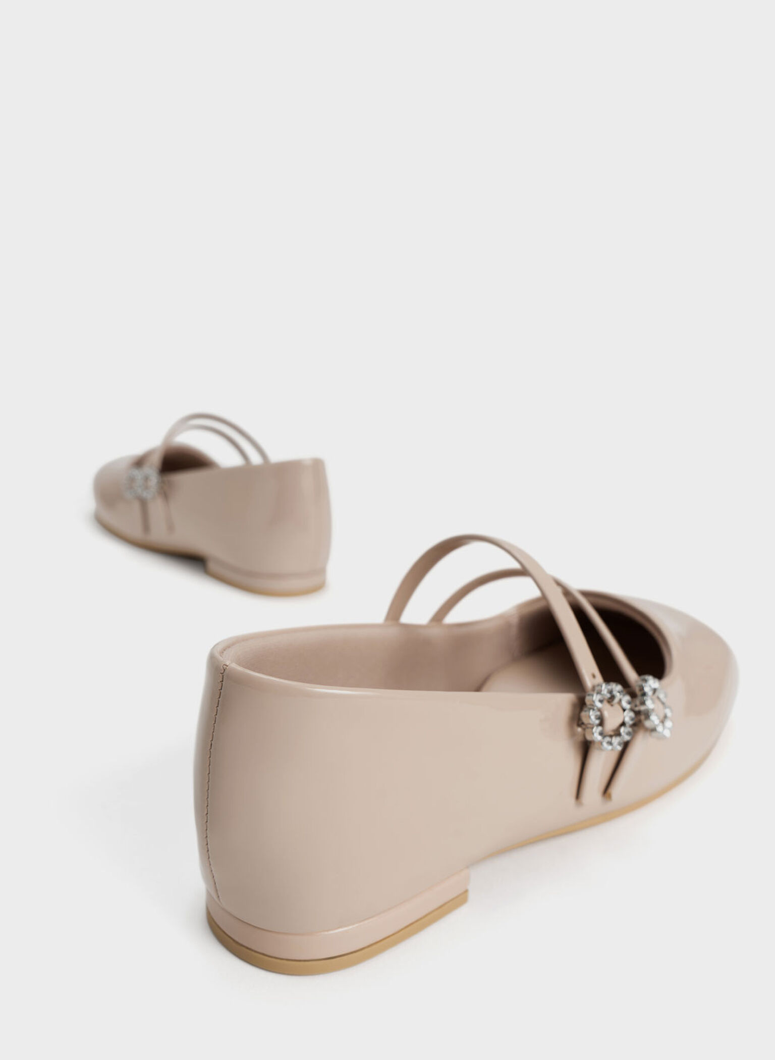 Mary-janes de charol para niña, Rosado, hi-res