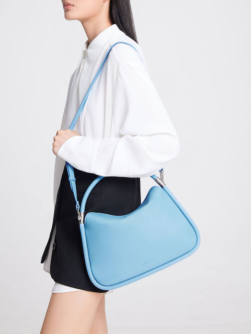 Lara Hobo Bag, Blue, hi-res